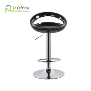 Kitchen High Chair Chrome Base ABS Bar Stool Chair with Footrest BS-116