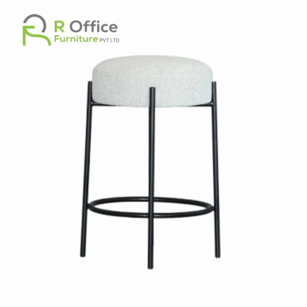 Elegant Bar Stool Round Cushion Fabric Metal frame SHS-100