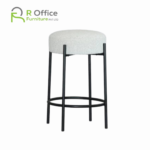 Elegant Bar Stool Round Cushion Fabric Metal frame SHS-100