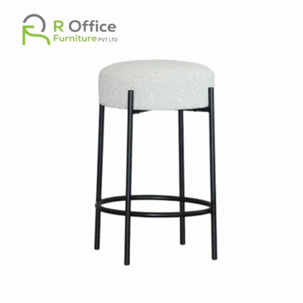 Elegant Bar Stool Round Cushion Fabric Metal frame SHS-100