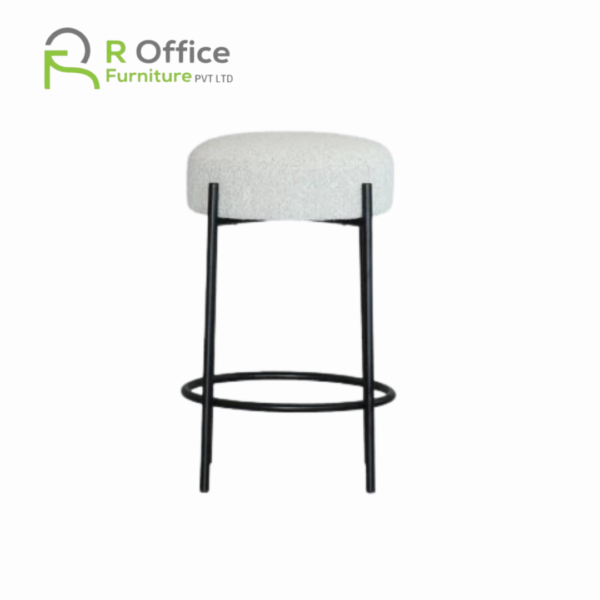 Elegant Bar Stool Round Cushion Fabric Metal frame SHS-100