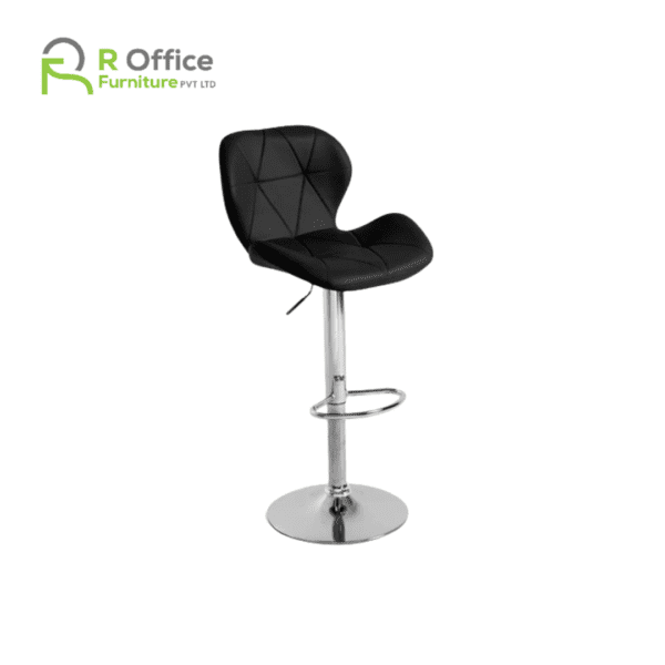 Swivel Bar Stool Radar Back Chair Adjustable PU Leather Cushion BS-106