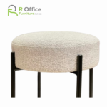 Elegant Bar Stool Round Cushion Fabric Metal frame SHS-100