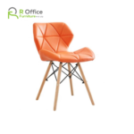 Designer Dining Chairs Modern Radar Chair PU Leather with Wood Legs DC-109