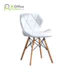 Designer Dining Chairs Modern Radar Chair PU Leather with Wood Legs DC-109