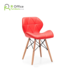 Designer Dining Chairs Modern Radar Chair PU Leather with Wood Legs DC-109