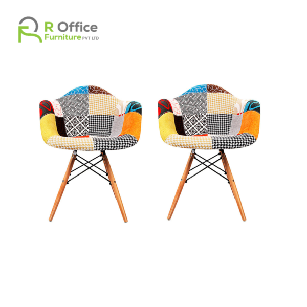 Modern Retro Dining Armchairs with Steel Fixings Multicolor DC-113