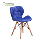 Designer Dining Chairs Modern Radar Chair PU Leather with Wood Legs DC-109