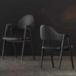 Elegant Soft Dining Chair with Rest Arms DC-114