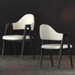 Elegant Soft Dining Chair with Rest Arms DC-114