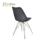 Elegant Arm Less Dining Chair With Chrome Legs DC-101