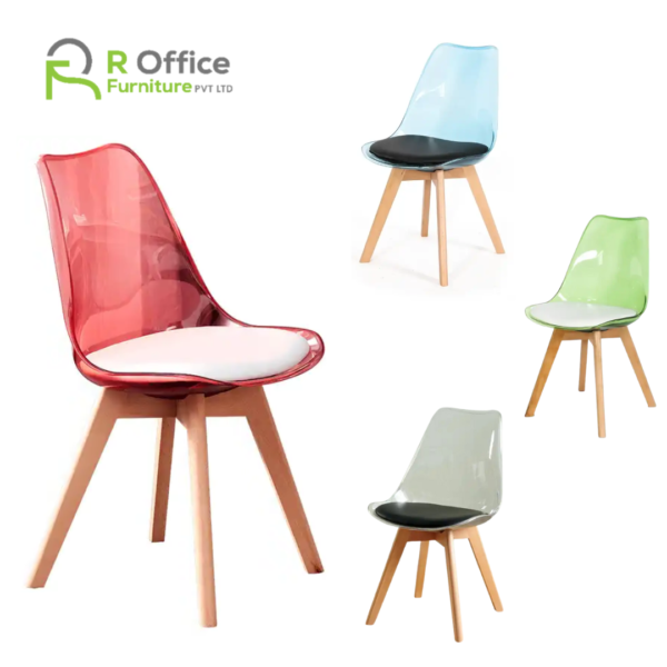 Modern Dining Chair DSW Side Chair with Wood Legs for Kitchen DC-105