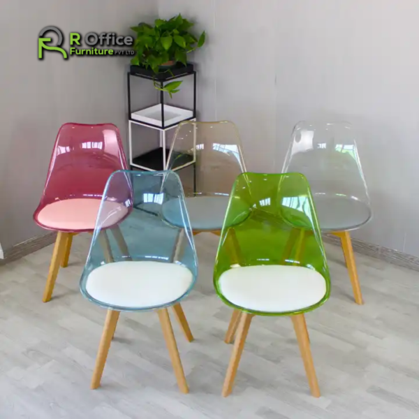 Modern Dining Chair DSW Side Chair with Wood Legs for Kitchen DC-105